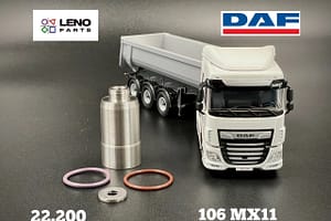 2035982 1924622 DAF MX11 fuel injector sleeve cup nozzle holder XF-CF euro 6 set with repair kit for injector | LENO